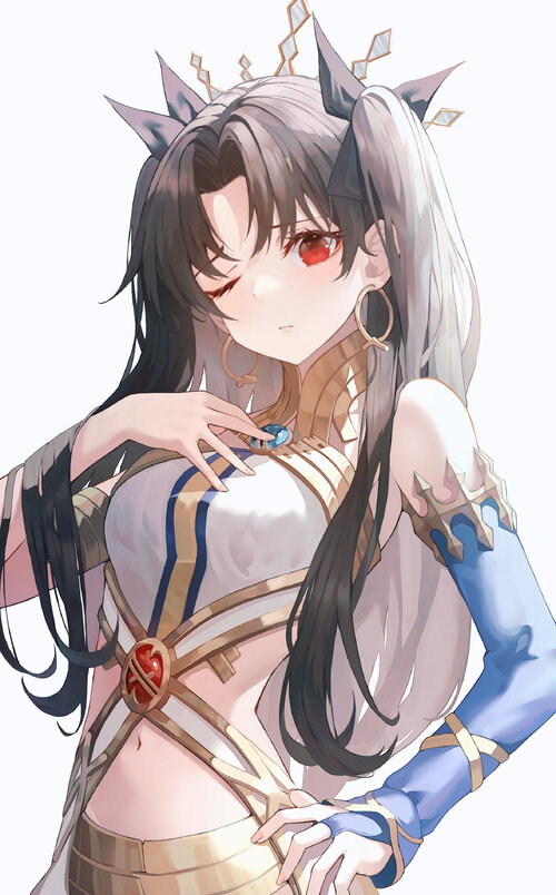   ishtar fate and 1 more drawn by kerno  bbb4ece19f276f2be7f52469fc4530f8