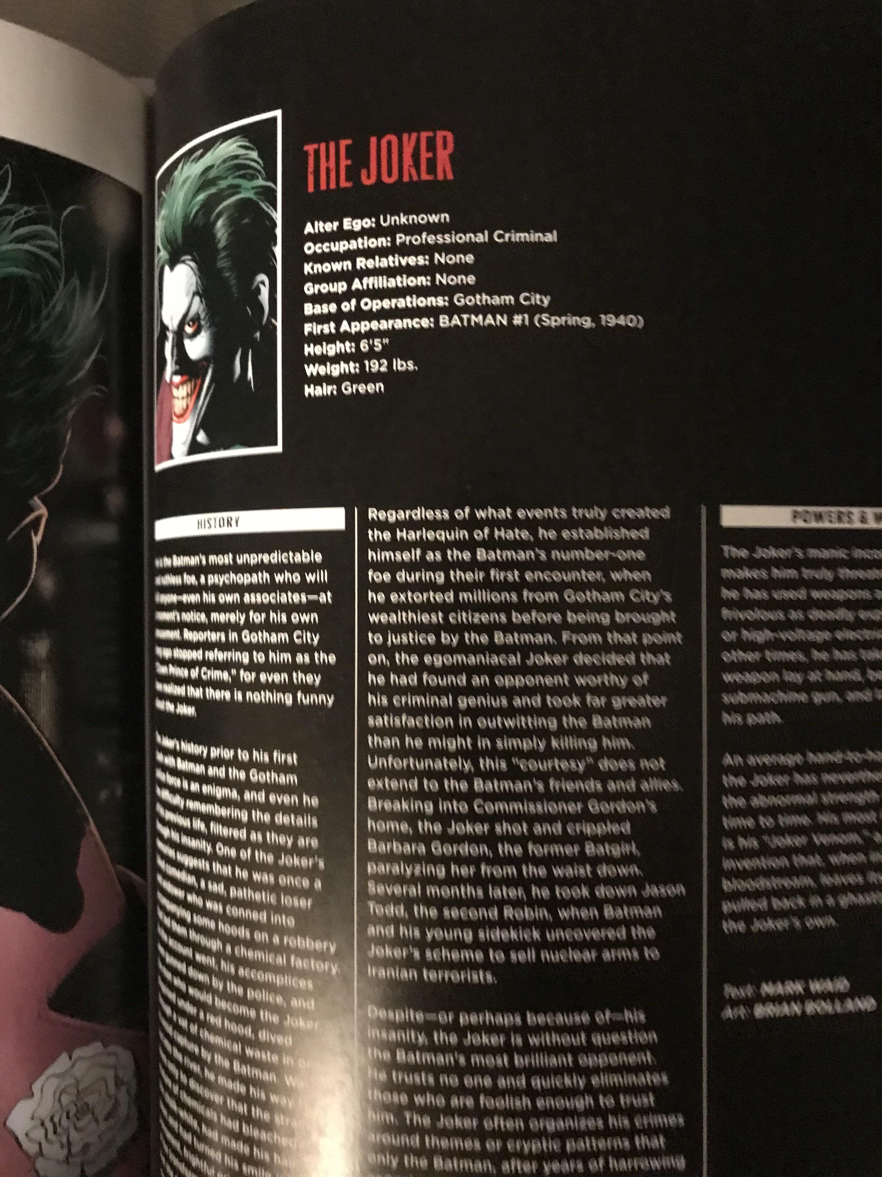 r/batman - According to Killing Joke, Joker is 6’ 5”!? That makes no sense.