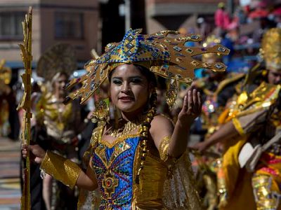 Thousands take to streets to celebrate Bolivia's Carnival