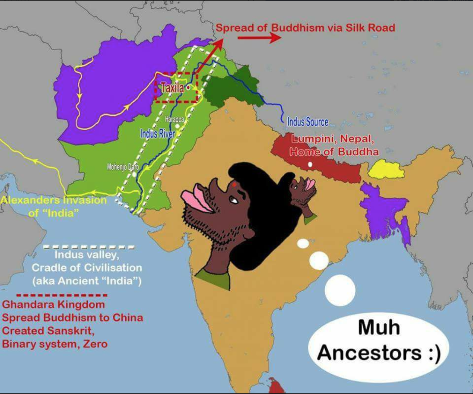 Reminder Pakistan was the birthplace of Indo-Aryan Civilisation and pajeets  are just pooling forest dwellers : chutyapa