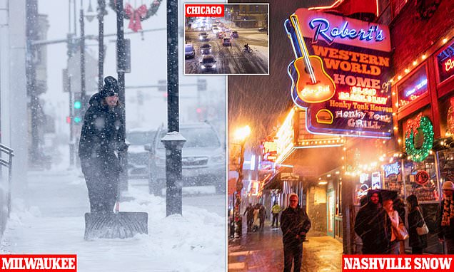 Midwest colder than MARS as millions are grounded with more than 5,000 flights cancelled