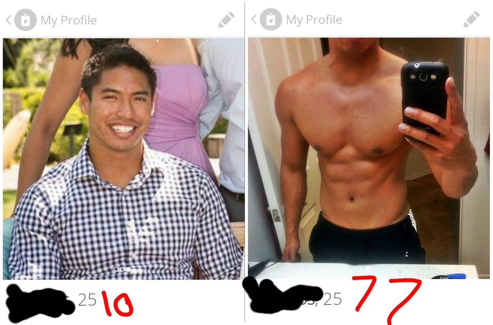 r/Tinder - Tried a 5 day long experiment on my profile picture. Large difference in number of matches. Disappointed with results...