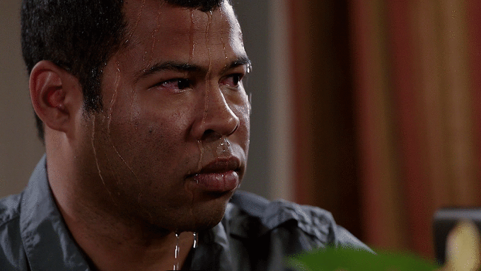 Sweating Jordan Peele | Know Your Meme