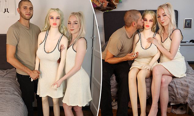 Woman tired of her boyfriend's high sex drive buys a sex doll