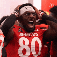Shocked University Of Cincinnati GIF by Cincinnati Bearcats