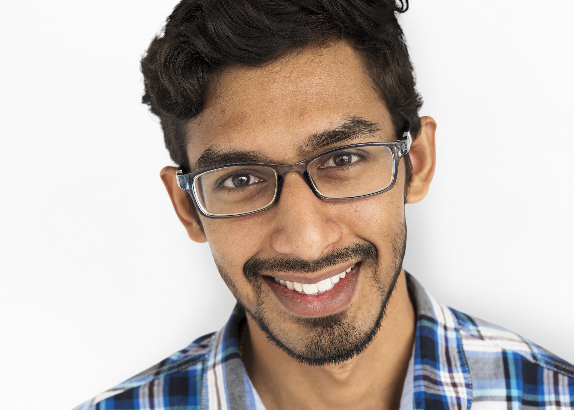 Premium PSD | Indian man close up studio concept