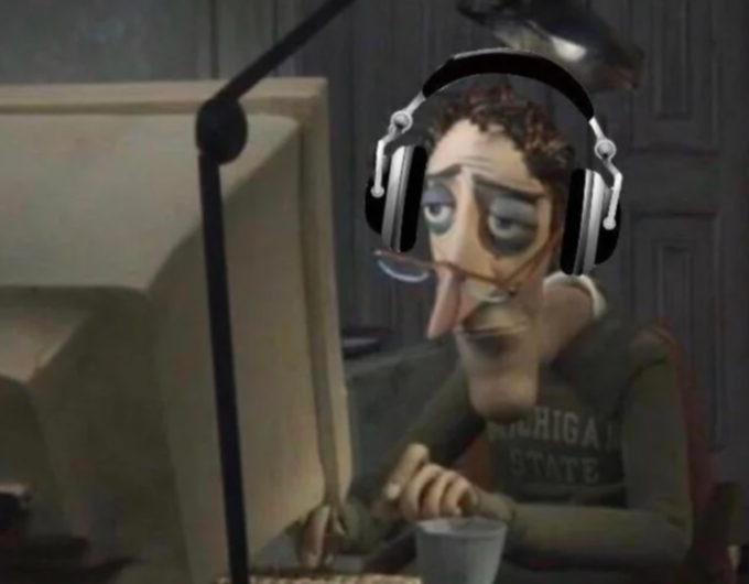 Charlie Jones With Headphone Blank Template - Imgflip