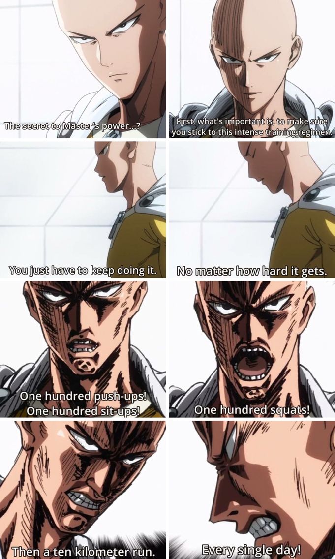 Saitama's Workout (One Punch Man - Episode 3) | One punch man, One punch  man episodes, One punch man anime