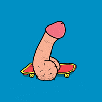 skateboard riding GIF by dick.gifs