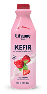 Strawberry Lowfat Kefir - Lifeway Kefir