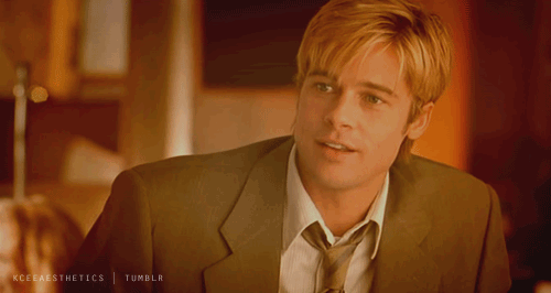 Smiling brad pitt meet joe black GIF on GIFER - by Modi