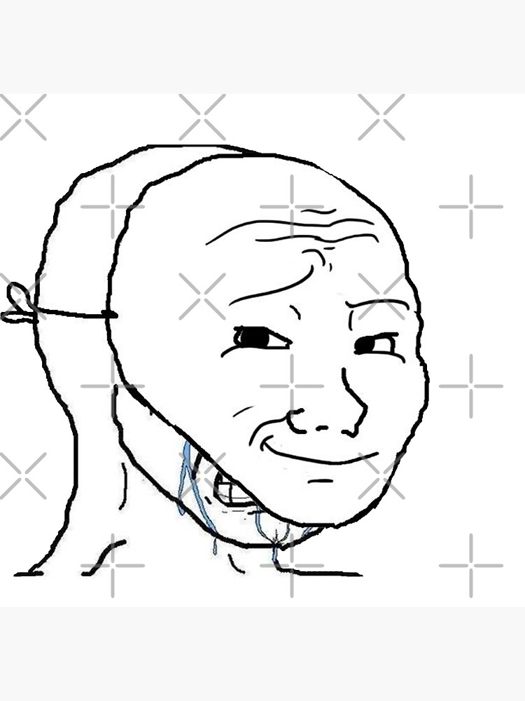 crying wojak mask meme" Greeting Card by zetaexe | Redbubble