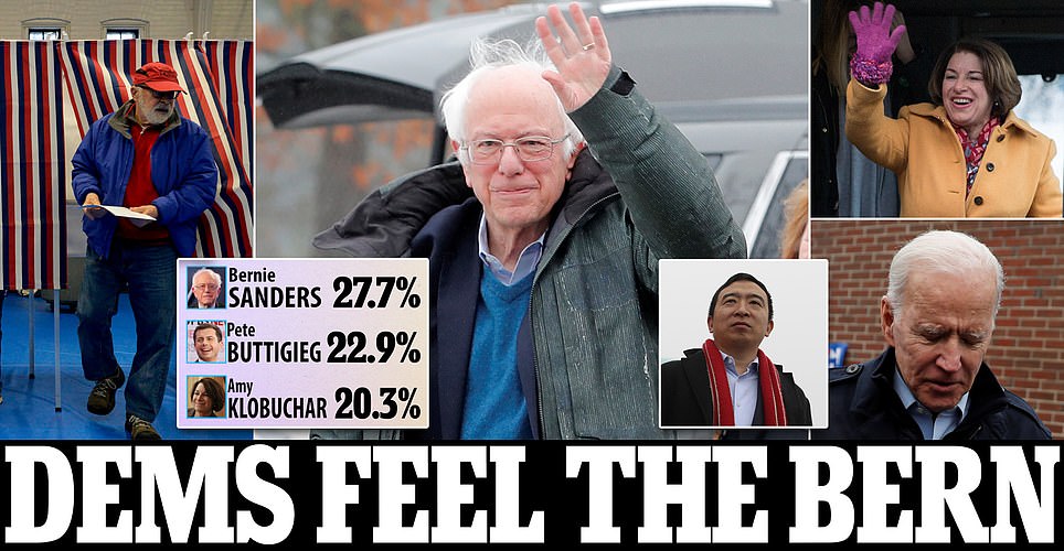 Polls close in New Hampshire with Bernie Sanders in early lead