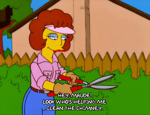 GIF maude flanders homer simpson episode 4 - animated GIF on GIFER