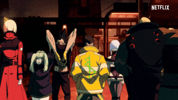 Glitch Walking GIF by Cyberpunk: Edgerunners