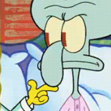 playing-with-squidwards-nose.gif