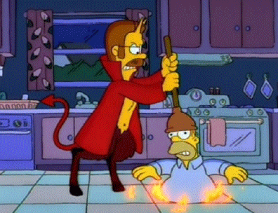 Ned flanders homer simpson fail GIF - Find on GIFER