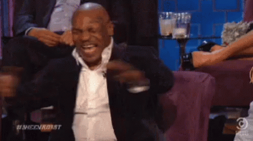 MDR GIF - MikeTyson Laughing Clapping - Discover & Share GIFs | Les gifs,  Gifs