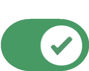 a green button with a white circle with a minus sign in it