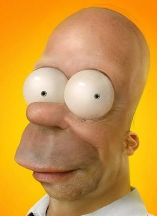 What would Homer Simpson look like in real life? #Simpsons #Homer  #sculpture | Homer simpson, Creepy drawings, The simpsons