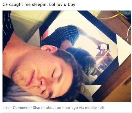 Image result for man taking pic of self while sleeping