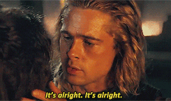 Image result for brad pitt troy gif