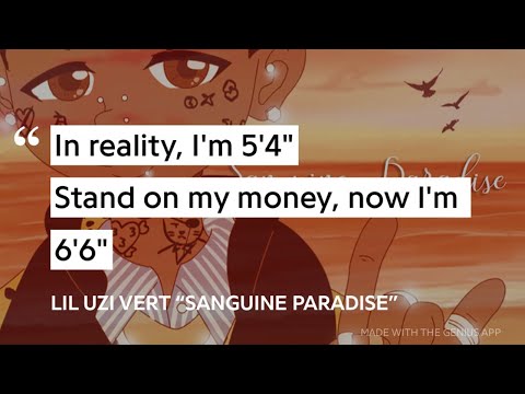 EVERY TIME LIL UZI VERT SAID STAND ON MY MONEY IN A SONG - YouTube