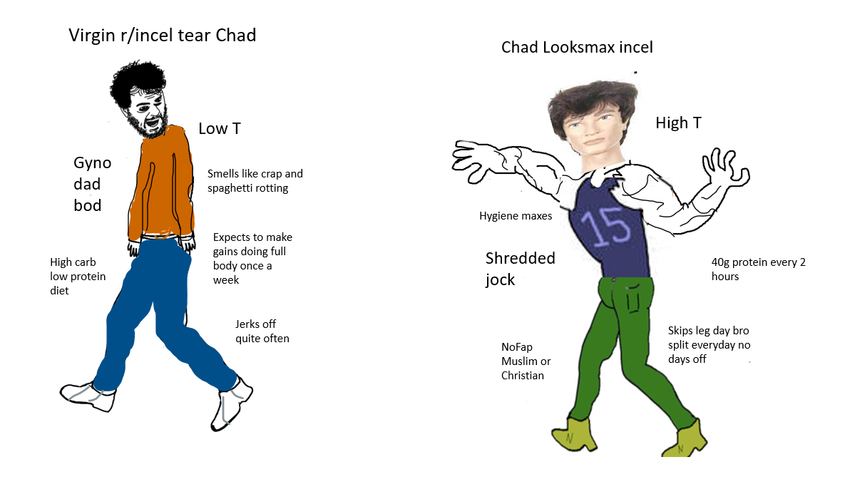 r/IncelTear - Virgin r/inceltear Chad vs Chad looksmax incel