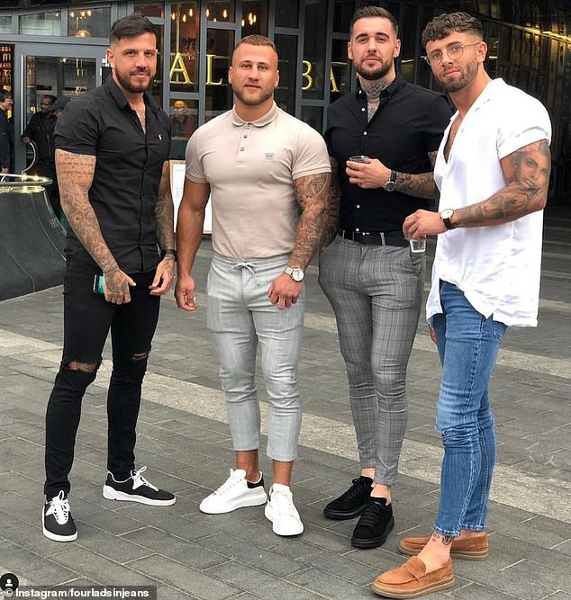 Four Lads in Jeans' recreate the photo that sent the internet wild as they  show off their new looks 4 years later | Daily Mail Online