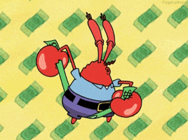 Mr Krabs Money GIF by SpongeBob SquarePants