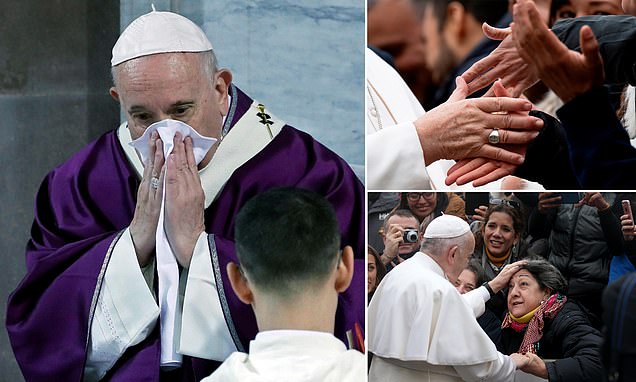 Pope cancels event due to 'illness' after touching hands and kissing heads at Vatican