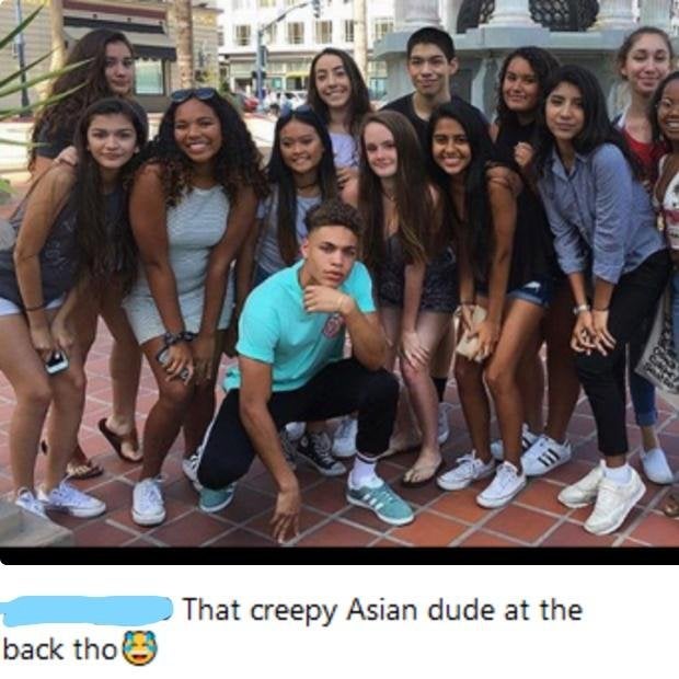 r/IncelsWithoutHate - ricecel gets roasted for intruding on photoshoot of tyrone and his harem