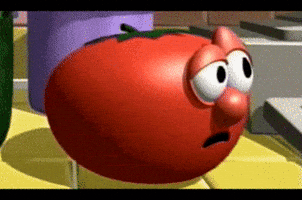 Veggie Tales Thinking GIF
