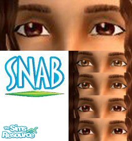 The Sims Resource - Somber deep brown eyes