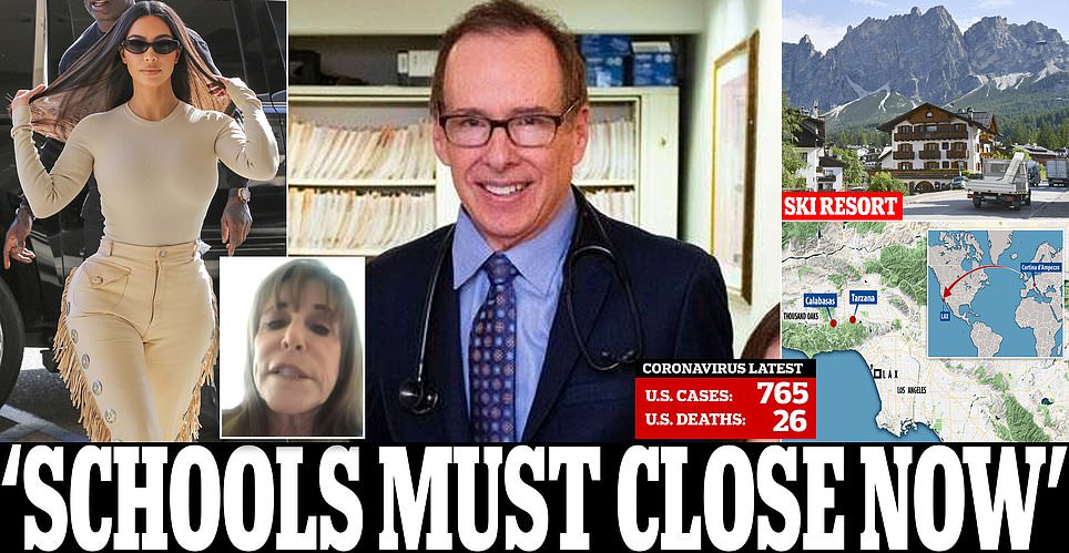 Doctor treating coronavirus patients in LA suburb calls for schools to shut down