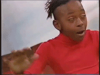 GIF Garage: Kid in red shirt spaces out
