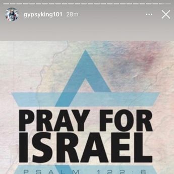 Tyson Fury claimed he did not post this message on his account