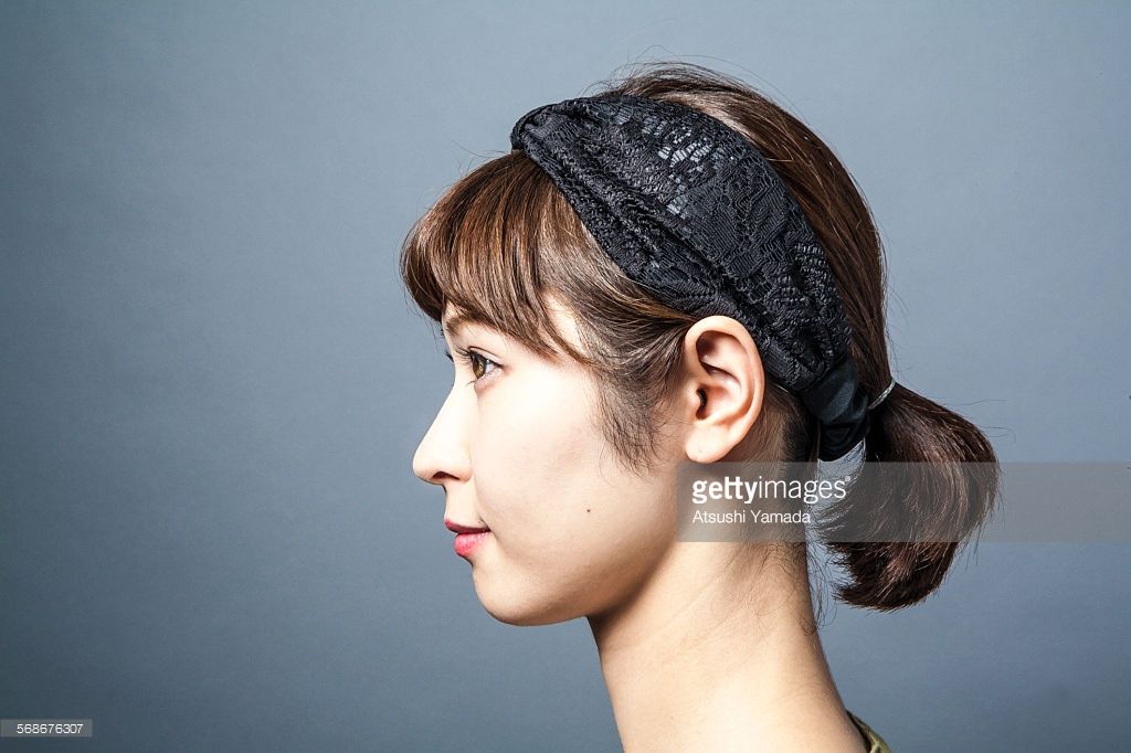 Portrait of Asian woman,side view | Side view of face, Asian woman ...