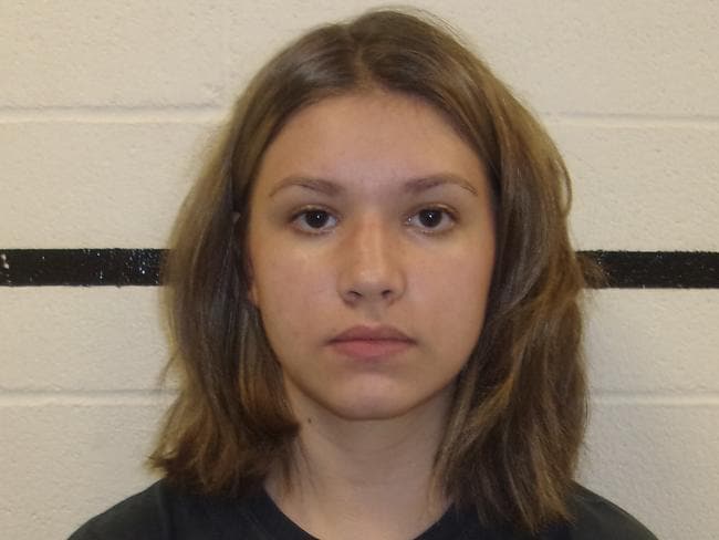 Alexis Wilson was arrested on Monday. Picture: Pittsburg County Sheriff's Office via AP.