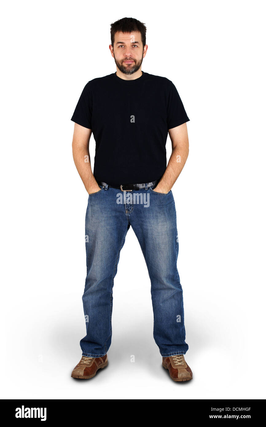 Regular guy full body shot Stock Photo - Alamy