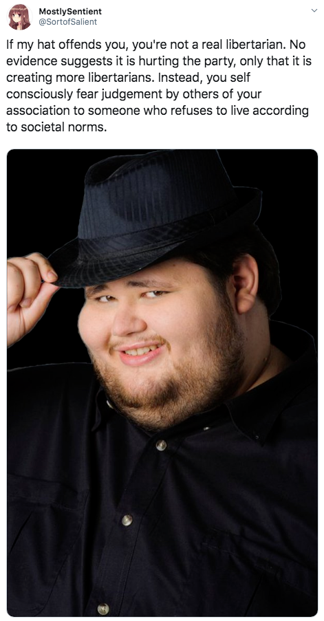 Tips Fedora | If My Hat Offends You, You're Not a Real Libertarian | Know  Your Meme