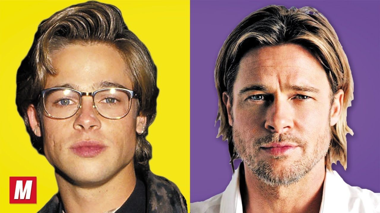 Image result for brad pitt young vs old