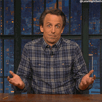 Seth Meyers Reaction GIF by Late Night with Seth Meyers