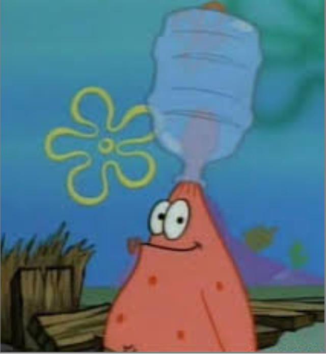 What episode/season was it where Patrick put a water jug on ...