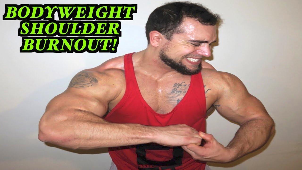 How To Grow Bigger Shoulders At Home (NO WEIGHTS WORKOUT) 