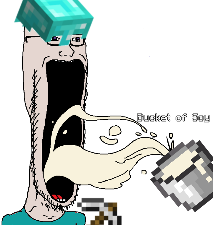 the minecraft player | Soy Boy Face / Soyjak | Know Your Meme