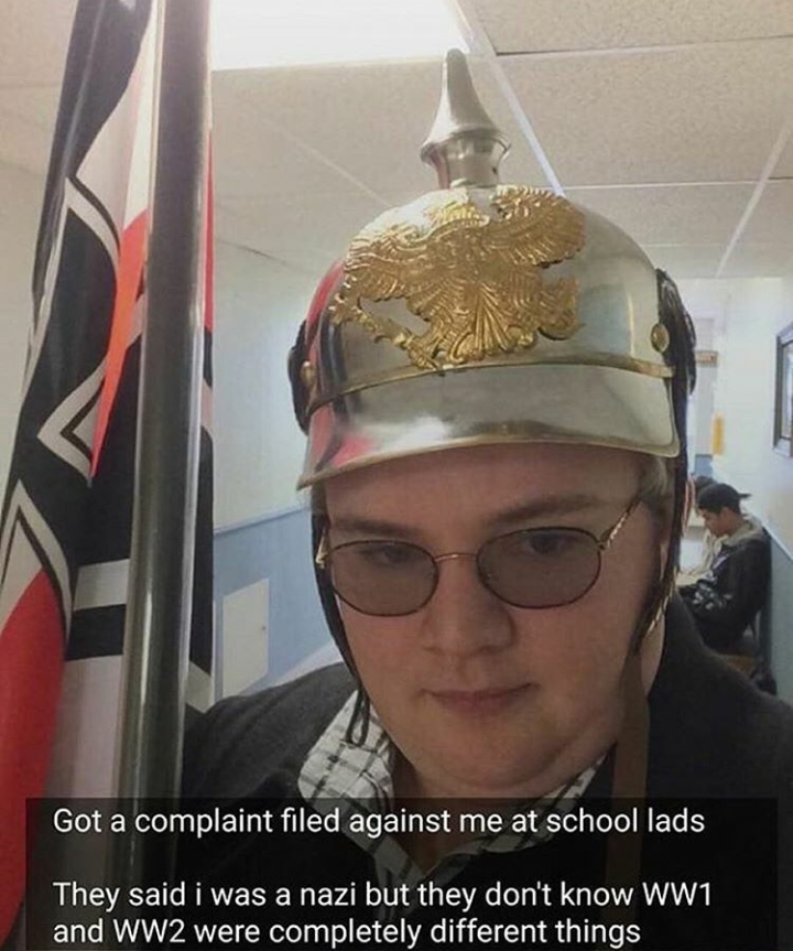 Image result for i got banned for wearing prussian hat reddit