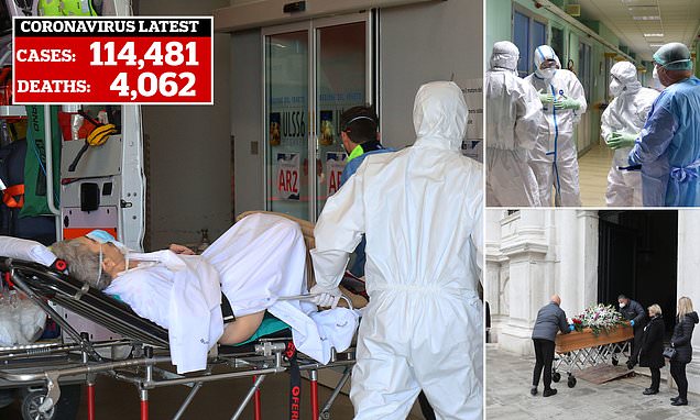 'Overwhelmed' Italian hospitals are running at '200 per cent capacity'