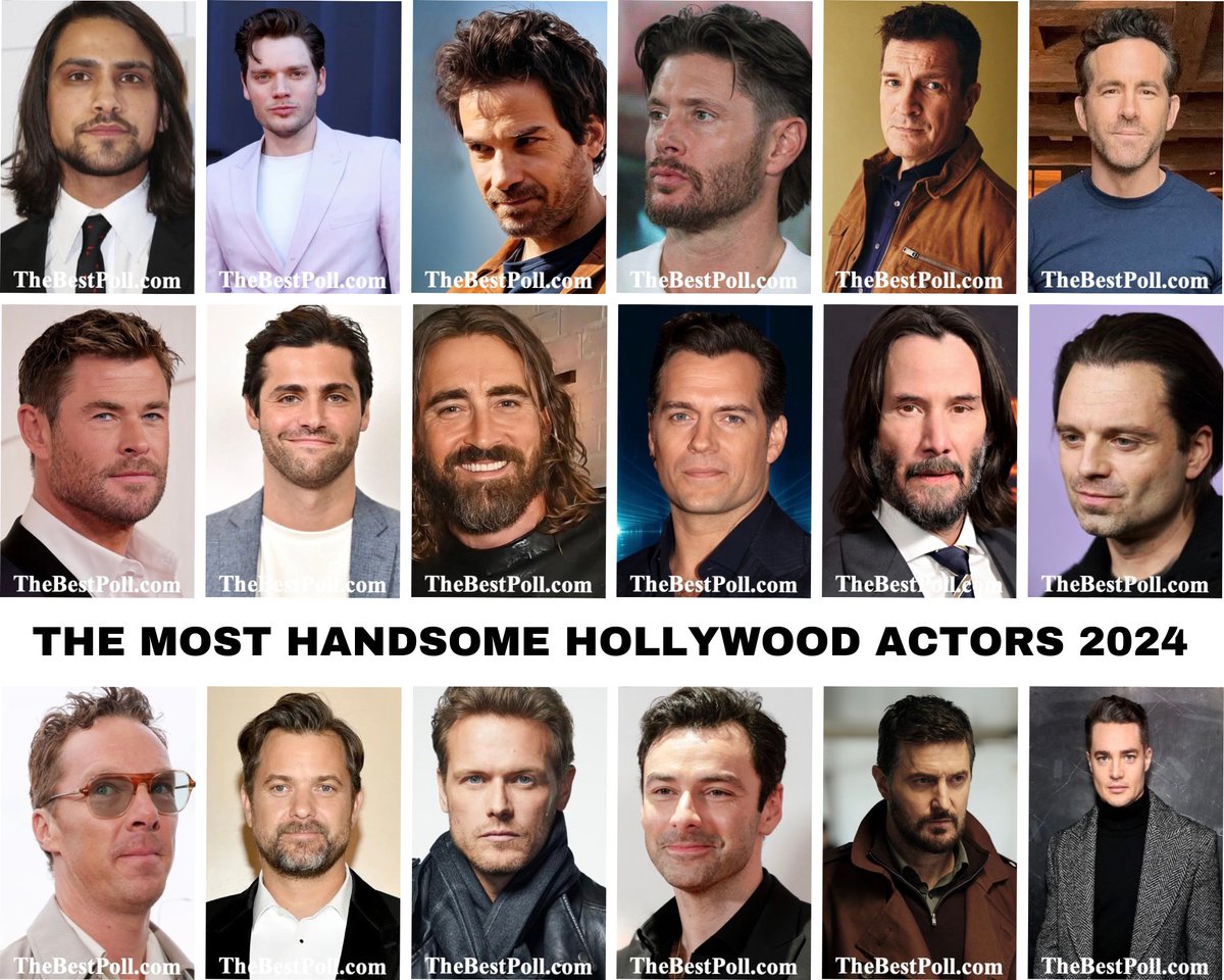 Actor #Actor2024 #HollywoodActor #HollywoodActor2024  #HandsomeHollywoodActor #HandsomeHollywoodActor2024 #TheBestPoll New Poll:  Who is the most Handsome Hollywood Actor 2024? https://t.co/dd4VmL4KX9