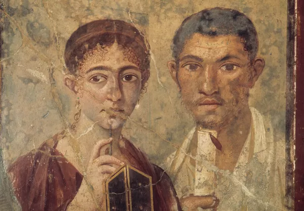  : Fresco portrait of Terentius Neo and his wife - Pompeii